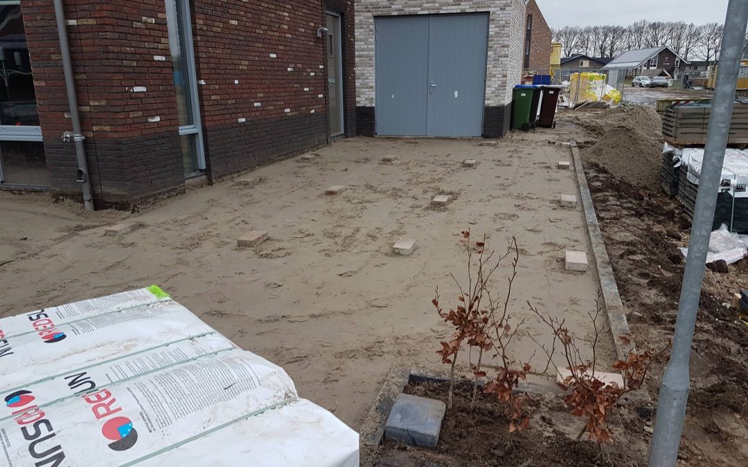Oprit aanleggen in Renswoude